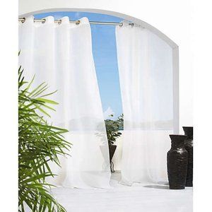 Cote d' Azure 84" Grommet Semi-Sheer Window Panel